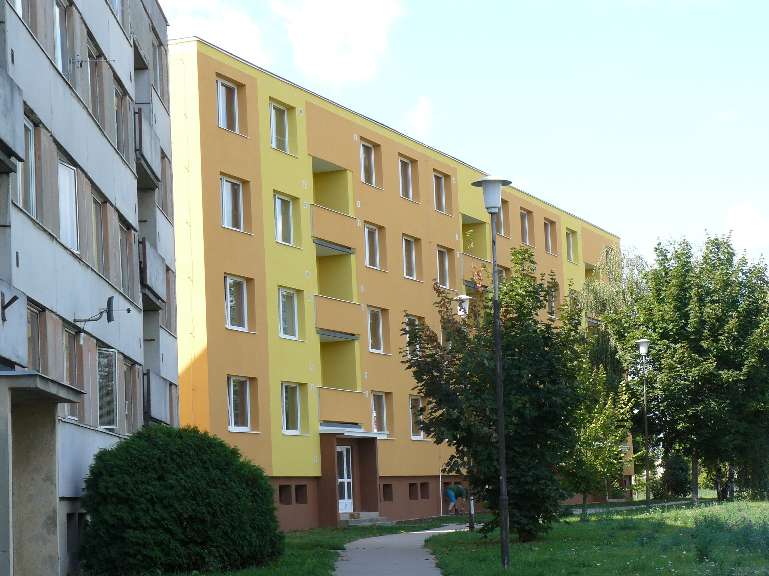 Rekonstrukce panelového domu – Prostějovská, Brno